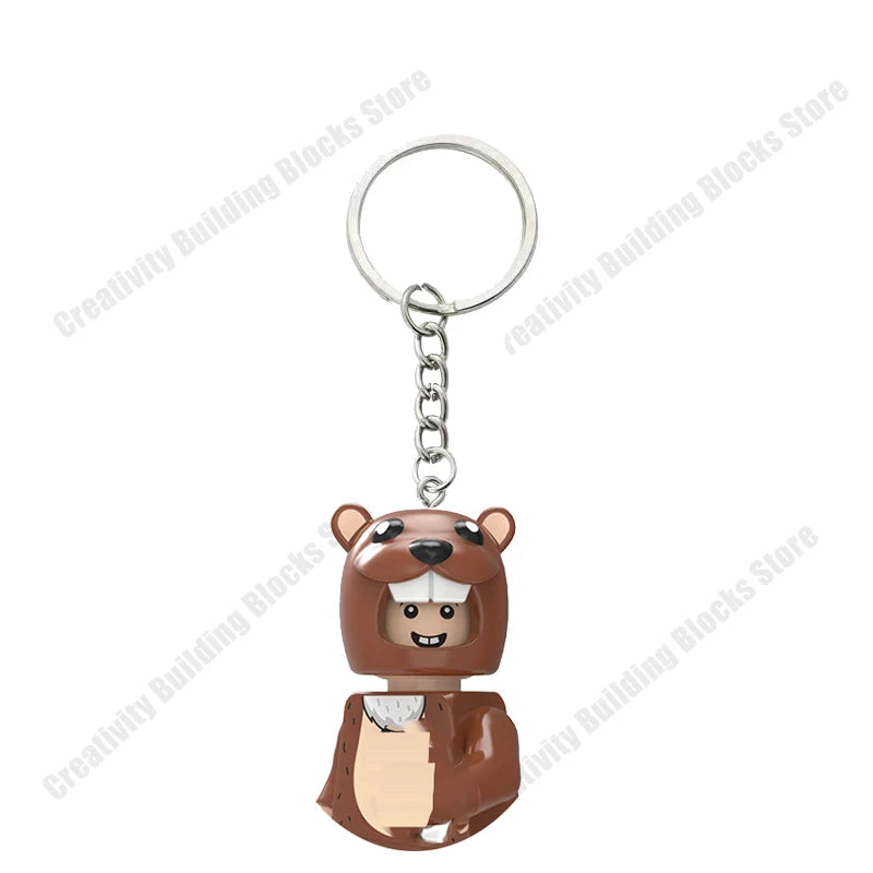 Hot Selling Classic Series keychain Mini 3D Character Model Set Building Blocks Assembling Toys Children's Birthday Gifts