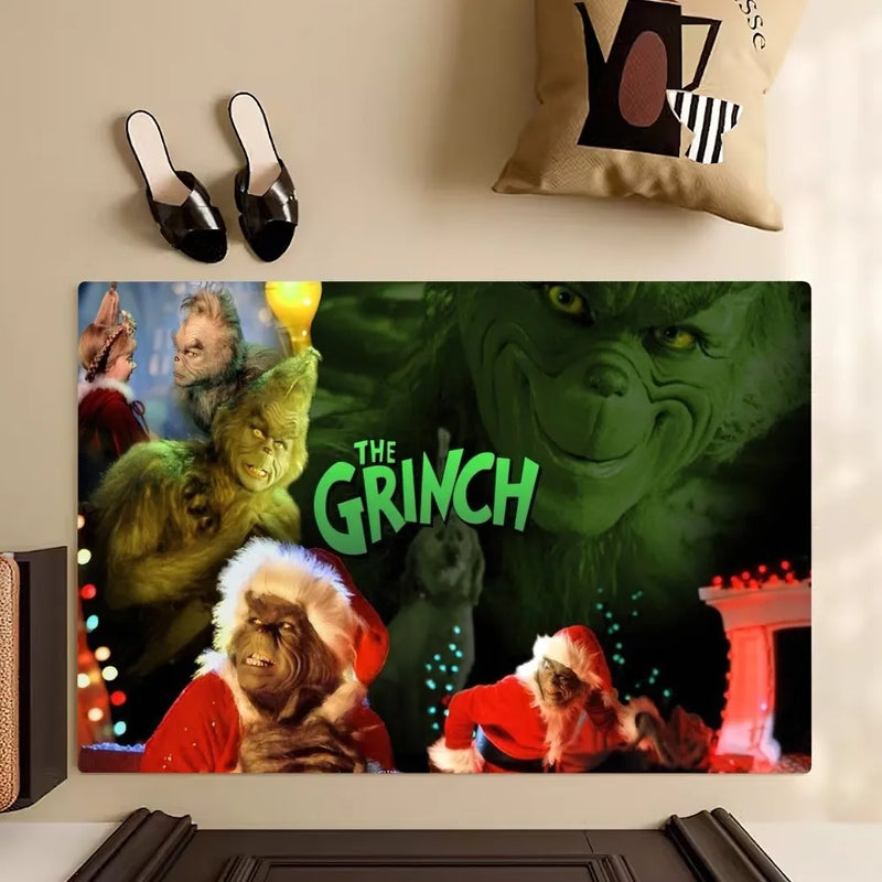 Classic Film How the G-Grinch S-Stole Christmas Floor Mat Bedroom Kitchen Door Bath House Super Absorbent Foot Non-slip