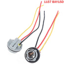 2pcs 1156 1157 Bulb Socket BAY15D Lamp Holder P21/5W 12V Adapter Base Connector For Brake Light Plastic Car Accessories