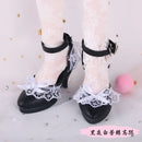 60CM BJD Doll Shoes PU Leather Singles 1/3 BJD Leather Single Shoes Leather Sandles Doll Accessories for 60cm Doll