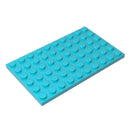 Gobricks 10PCS MOC  Plate 6 x 10 Compatible 3033 Assembles Particles Building Blocks Parts DIY block bricks Tech Parts Toys