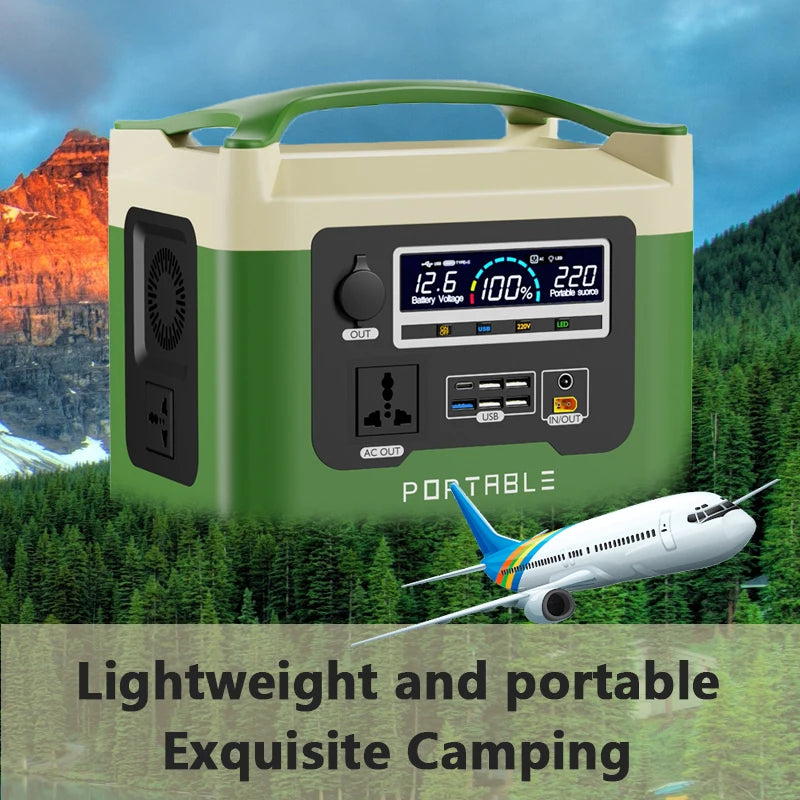 1500W portable power station camping power station energy generator emergency power supplyfor Outdoor Blackout 배터리 캠핑 Camping
