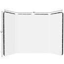 Background Stand 240CMx400CM with Green Screen Wall and Clip Photography Backdrop Frame For Living Video Recording Changing Room