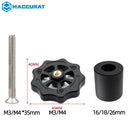 3d Printer High Temperature Blcak Silicone Solid Spacer Hot Bed Leveling Column  Short for CR-10/ CR10S Ender-3 Pro MK3