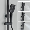 Black/Chrome Brass Shower Faucet Bathroom Shower Mixer Crane Rainfall Shower Set  For Bathroom