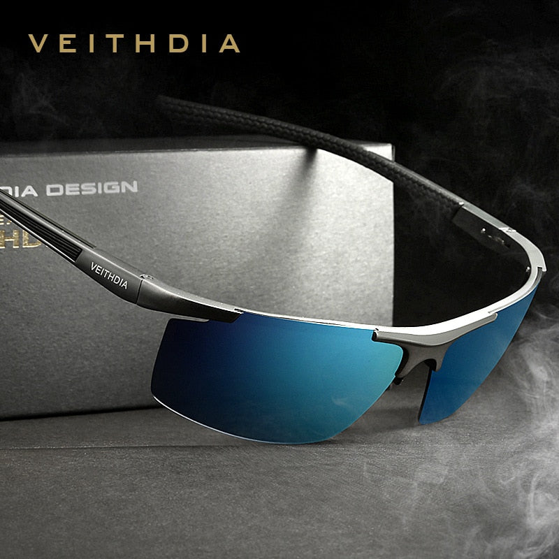 VEITHDIA Aluminum Magnesium Men's Sunglasses Polarized UV400 Coating Mirror Sun Glasses Outdoor Male Eyewear Accessories 6588