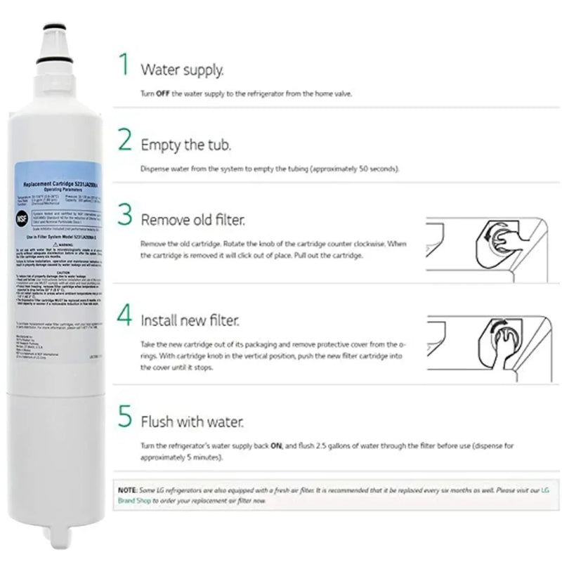 LT600P Refrigerator Water Filter for LG LT600P-B Kenmore 9990 5231JA2006A Compatible LFX25960ST RWF1000A LRSC26960TT LRSC26980SB