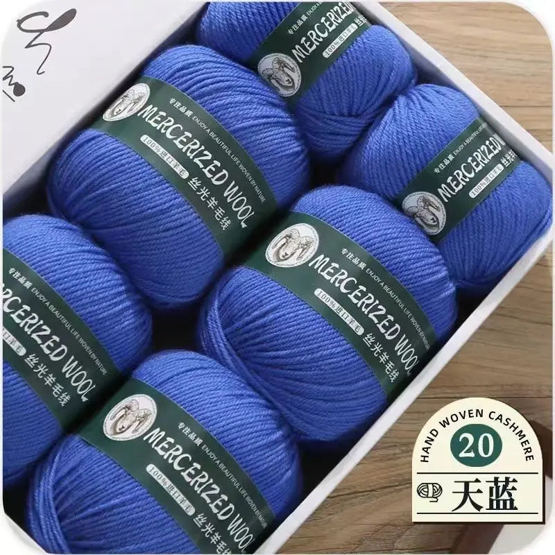 Hand-knitted Mongolian Cashmere Yarn for Cardigan Hat and Sweater, Worsted Woolen Wool, Hand-knitted Thread, 100g