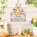 Easter Door Hanging Sign Multi-Purpose Front Door Welcome Happy easter Spring Wreath Sign for Friends Warm Gift kids favors