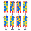 MOC Medieval Accessories Series Building Blocks Military Army Soldier Armour Shield Helmet Sword Crown Weapon Knight Bricks Toys