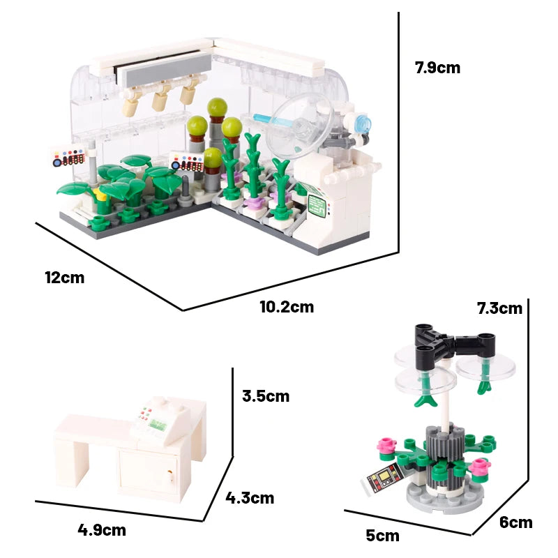 MOC City Series Building Blocks Figure Furniture House Kitchen Medieval Accessories DIY Bricks Set Christmas Toys for Kid Gifts
