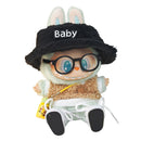 17cm Mini Doll Clothes Hat Glasses Shoes Outfit Accessories Fashion Clothes Doll Cute Clothes Dolls Accessories