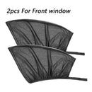 2/4pcs Car Window Screen Door Covers Front/Rear Side Window UV Sunshine Cover Shade Mesh Car Mosquito Net For Baby Child Camping