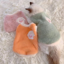 Cats Clothes Plush Garment for Cats Warm Apparels Winter Products Clothing Dog´s Sweater Vests Cooling Pet Kittens Kitten Stuff