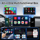 CarlinKit S2 CarPlay Ai Box LED Android 13 Streaming Box 64G/128G Qualcomm 8-Core Split Screen Car Intelligent System Play Video
