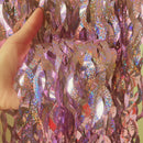 Tinsel Foil Fringe Curtain Red Gold Foil Fringe Backdrop Wall Curtains for Baby Shower Wedding Ocean Christmas Party Decorations