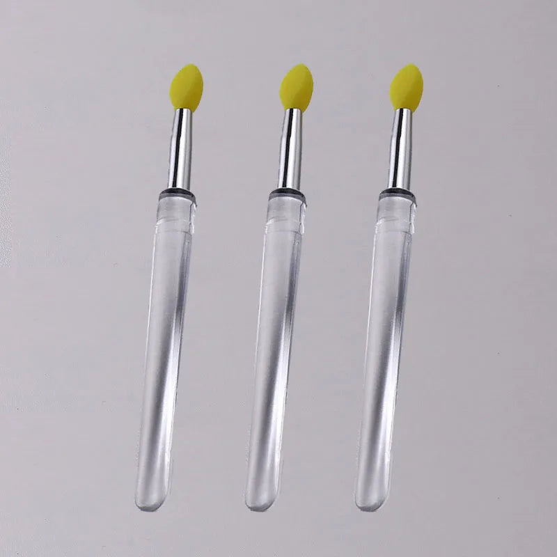 Soft Silicone Applicator Sticks Nail Powder Applying Manicure Brush Tools Washable Nail Art Silicone Pen For Uv Gel Polish