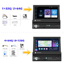 Podofo 1Din 7 ''Car Multimedia Player 8 + 128G 8Core Car Radio Carplay Android Car WIFI GPS Navigation Retractable Screen Stereo