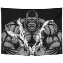 Orangutan rhino animal fitness tapestry wall hanging macho background cloth living room bed  home decoration