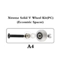 10Sets/Lot Openbuilds Strong Dual Mini Solid V Wheel Kit for V-Slot Linear Rails 3D Printer CNC Engraver Camera Silder