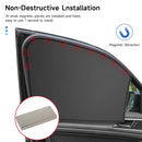 Car Sun Curtain Magnetic Car Curtain Cover Anti UV SunShade Foldable Car Front/Rear Side Window Sun Protection Mesh Accessories