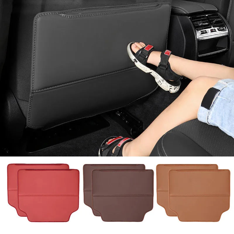 Car Backseat Organizer Kick Pad with Book Tablet Holder Auto Storage Pockets Cover Car Seat Back Protectors for Trip Kids Travel