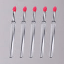 Soft Silicone Applicator Sticks Nail Powder Applying Manicure Brush Tools Washable Nail Art Silicone Pen For Uv Gel Polish