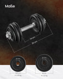 SONGMICS Dumbbell SYL20/30/40T cast iron dumbbell set 20/30/40 kg adjustable