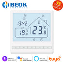 Beok Tuya Smart Home WIFI Floor Thermostat with Alexa Yandex Google Control Warm Underfloor Heating Temperature Regulator 220V