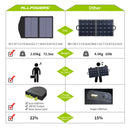 ALLPOWERS 60/100/120W Foldable Solar Panel,Portable Solar Charger for Most Solar Generator, Portable Power Station, Laptops,RV