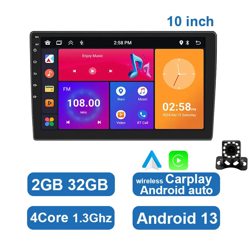 ESSGOO 7 9 10" Car Radio Android Auto Carplay Car Stereo Multimedia Player Universal WIFI GPS Autoradio Car Intelligent Systems