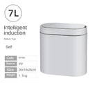 7L Smart Induction Trash Can Automatic Intelligent Sensor Dustbin Electric Touch Trash Bin for Kitchen Bathroom Bedroom Trash