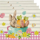 2024 Easter Rabbit Table Runner Linen Bunny Dining Table Cloth Placemat Spring Holiday Happy Easter Decoration For Home Kitchen