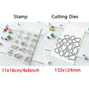 Birthday Cake Cute Frog Fox Animals Cutting Dies and Clear Stamps Bottle Thank You Words Dies For DIY Scrarpbooking Paper Craft