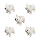 Compatible Animals Building Blocks for Children MOC golden hair Police dog husky bulldog chihuahua model bricks kids DIY Toys 5p