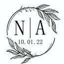 96 Pcs Personalized Round Circle Label Stickers Custom Name Date Thank You Stickers for Bridal Shower Party Favors