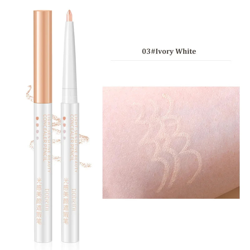 Concealer Pencil Waxy Contour Brighten Silkworm Moisturizing Cover Acne Marks Concealer Stick Natural Matte Finish Face Make Up