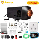 Diesel Air Heater 8KW 12V 24V Car Heater with Remote Control and LCD Thermostat Monitor for Cars Trucks RVs Boats Buses