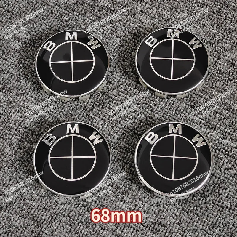 4Pcs 68MM 56MM Car Wheel Center Caps for BMW E90 E46 F10 F30 E87 F20 G20 E60 E39 E92 F11 F31 E61 F25 E36 X3 X5 Car Accessories