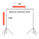 Telescopic Crossbar Universal Photo Background Support System Kit Adjust Height Backdrop Stand for Photography Photo Studio Boom