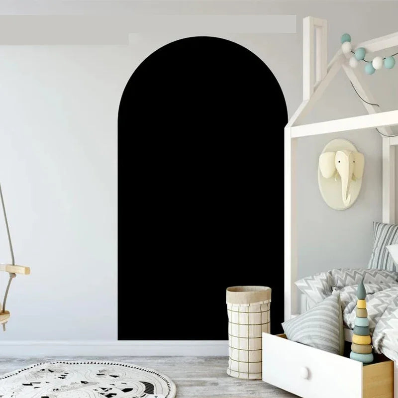 Large Boho Arch Wall Decal - Bohemian Home Decor Wall Art - Peel and Stick Murals - Kids Bedroom Removable Wall Stickers C11