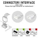 Aigo AR12PRO white 120mm rgb fan 4pin PWM Cooling fan 3pin5v Unlimited space argb 12cm ventilador PC gamer Computer Case fan