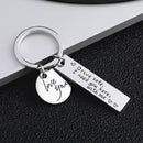Drive Safe，I Need You Here With Me Metal Keychain Love You Keychain Men and Women Romantic Keychain Gift Birthday Father's Day