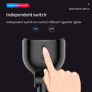 SEAMETAL 3.1A Dual USB Car Charger 2 Port LCD Display 12-24V Cigarette Socket Lighter Fast Car Charger Power Adapter Car Styling