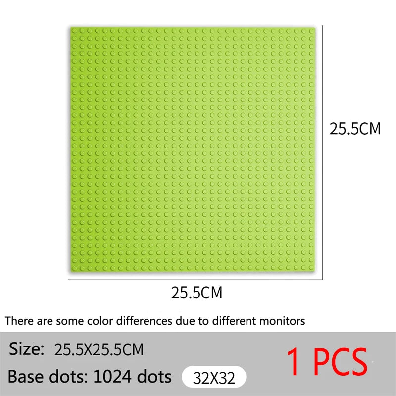 Baseplate 32x32 16X32 Dots Classic Brick Plate Building Blocks DIY Constructor Parts Baseplates Compatible Brands City Friends