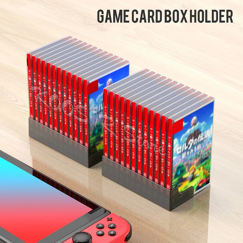 Nintend Switch OLED Game Card Box Storage Stand 12 Piece Game CD Disks Case Holder For Nintendo Switch OLED / Lite SD Cards Case