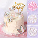 10 Pcs Cake Decoration Ball Transparent Lasers Christmas Tree Wedding Party Cake Topper Baking Ornaments Wedding Bakery Supplies