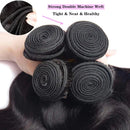 Bundles Straight Human Hair Weave Peruvian Hair Bundles Remy Hair Extension Natural Black 1/3/4 Pcs 10-40 Inches