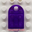 50pcs DIY Building Blocks 3176 Brick Heart Necklace/Key Ring Toys 2x 3 Heart-shaped Multicolor Educational Toy Gift for Children