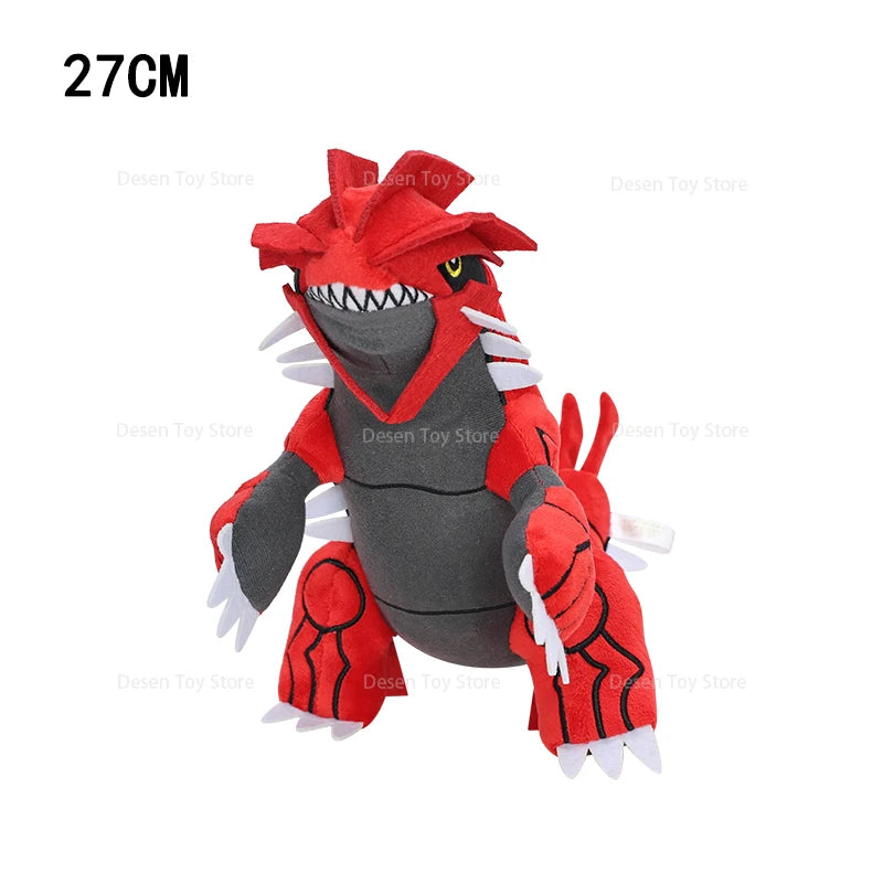 27CM Pokemon Plush Groudon Cute Peluche Soft Stuffed Doll Pocket Monster Toys Gifts for Kids Birthday Christmas